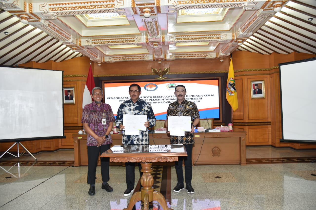 IPDN, ipdn, Penandatanganan Nota Kesepakatan IPDN dengan Pemerintah Provinsi Jawa Tengah