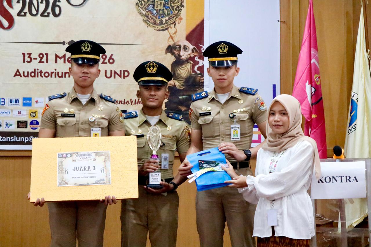 IPDN, ipdn, Praja IPDN Kampus Sumatera Barat Raih Juara 3 Lomba Debat Akuntansi Se-Sumatra di UNP